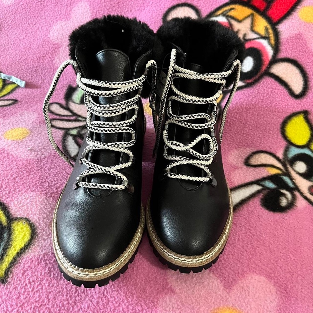 Express Black Hiker Boots